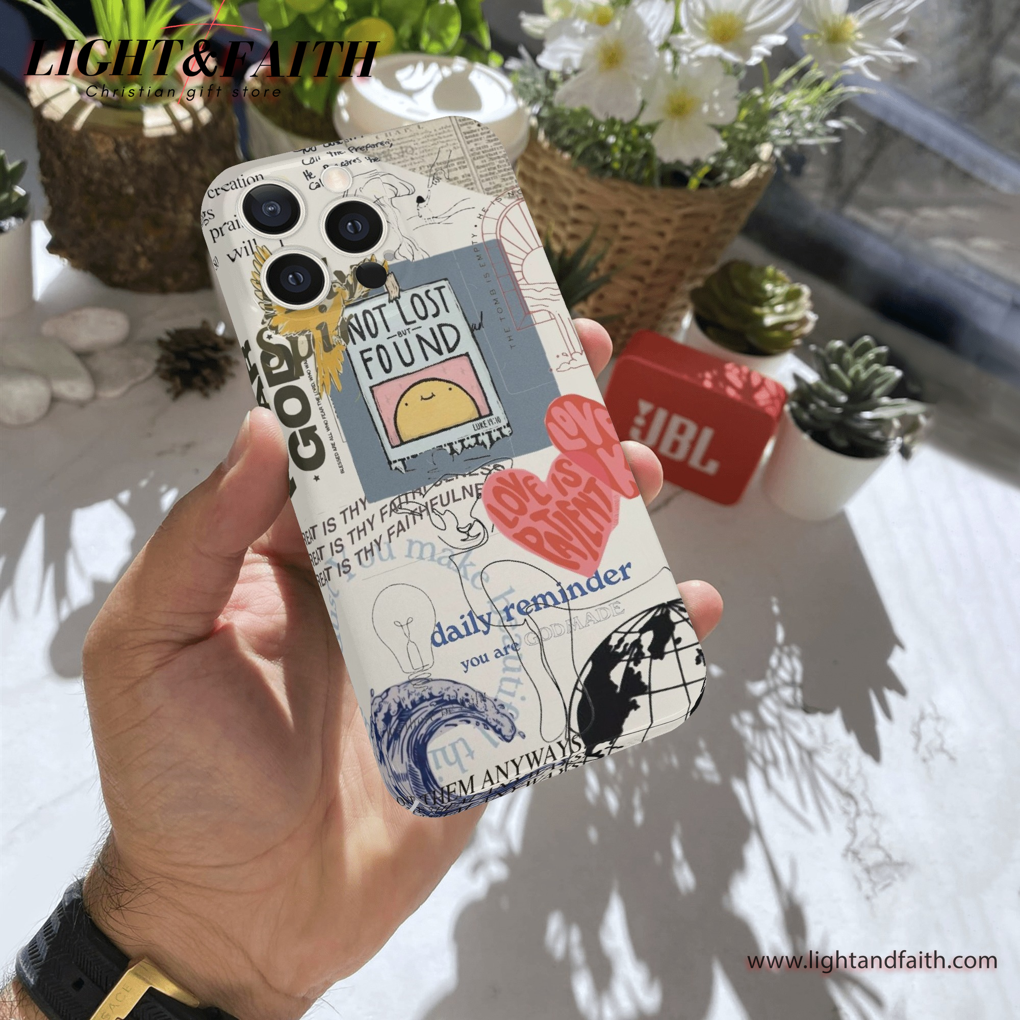 Not Lost But Found Phone Case, Christian Phone Case, Bible Verse Phone Case, Religious Gift, PCLAF17